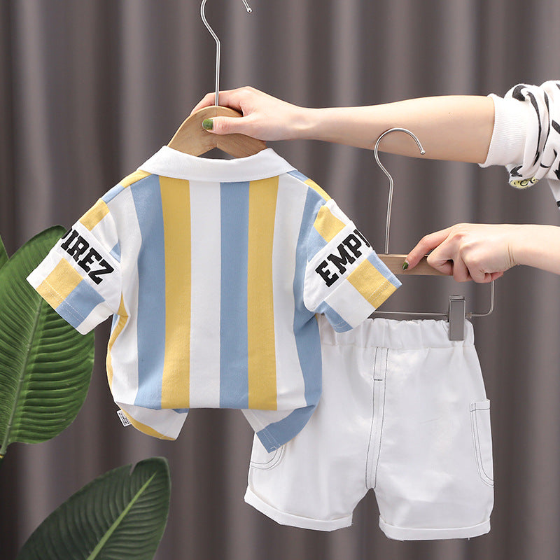 Baby Boys Summer Clothing Set – Cotton Casual Outfit - Boys Summer & Party Dresses - Baby's World (view 3)