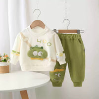 Boys' Suits, Autumn Clothing, 2026 New Style, Handsome Kidsren's Sweatshirts, Baby Pants, Spring and Autum Kidsren's Clothing, Baby Clothes