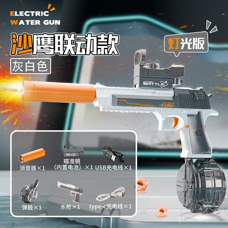 Cross-border electric M416 water gun continuous charging water spray water large capacity men and girls hand-held outdoor summer toys