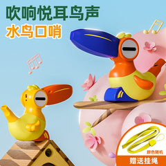 Children's cartoon water bird whistle, water-fillable, bird whistle, for developing oral motor skills and pronunciation; when filled with water, it will mimic bird calls.
