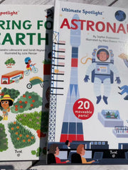 Square-Octavo Children’s 3D Early Learning Cognition & Science Hands-On Book: Space Excavator Tools Cardboard Toy Picture Book