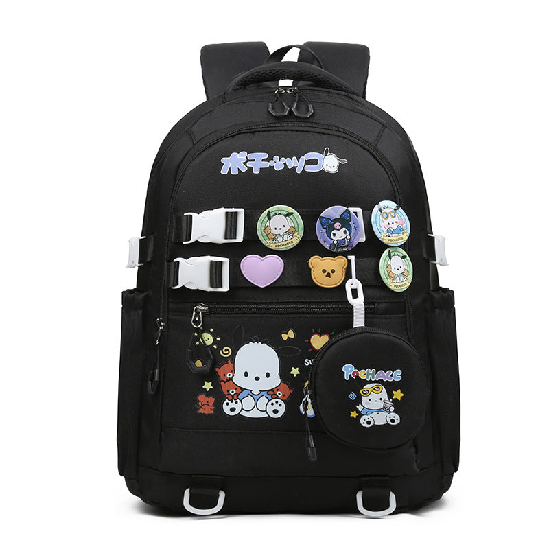 Elementary School Student Schoolbag Second and Third Grade Cartoon Kuromi Children's Backpack Large Capacity Lightweight Girl Travel Backpack