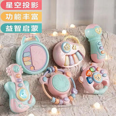 Fun Infant Toys Educational Early Education Baby Soothing Artifact Music Story Grasping Training Hand Drum Rattle