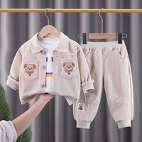 2026 New Spring and Autumn Clothing Set for Baby Boys, Three-Piece Set for 0-5 Years Old Infants and Toddlers, Casual Trendy Style