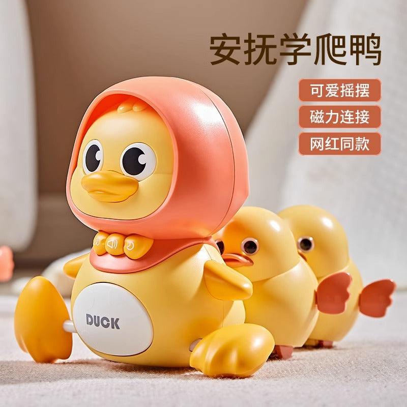 Children’s Walking Wobble Chick Set (June 1st Gift) — Electric Moving Duck & Shaking Chicks, Wiggle-Tail Toy for Toddlers