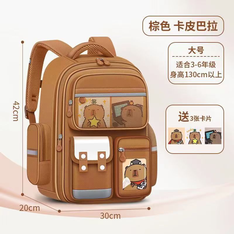 Cross-Border Backpack for Grades 1–6: 2026 New Orthopedic School Backpack, Load-Reducing Spine Support, Large Capacity Kids’ Rucksack