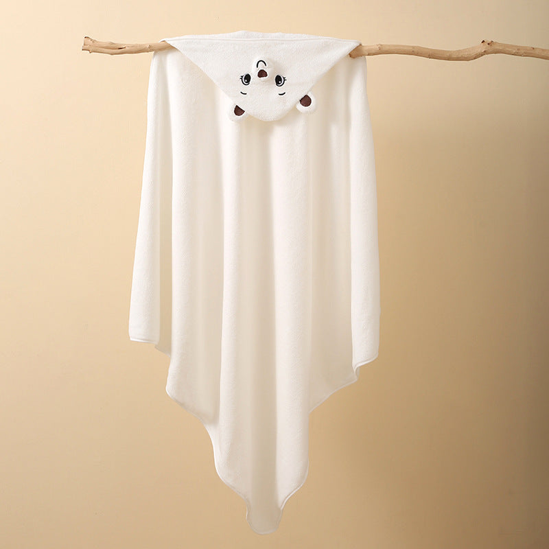 Coral fleece children's cloak bath towel newborn bath towel bath towel cute cartoon cloak bathrobe