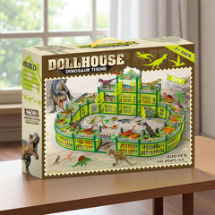 <Portable Gift Box>Diy Dinosaur Villa Assembling Toy Amazon Boys Educational Toy Gift 3-8 Years Old