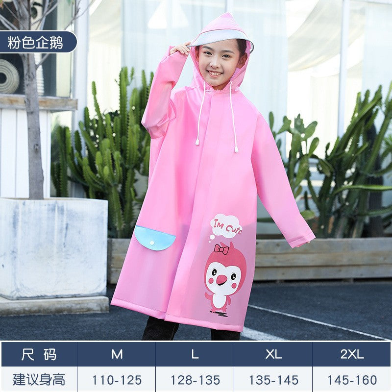 One-Piece Rainproof Kidsren's Raincoat for Kindergarten Special Male Full Body 2025 New Style Female Student Principal