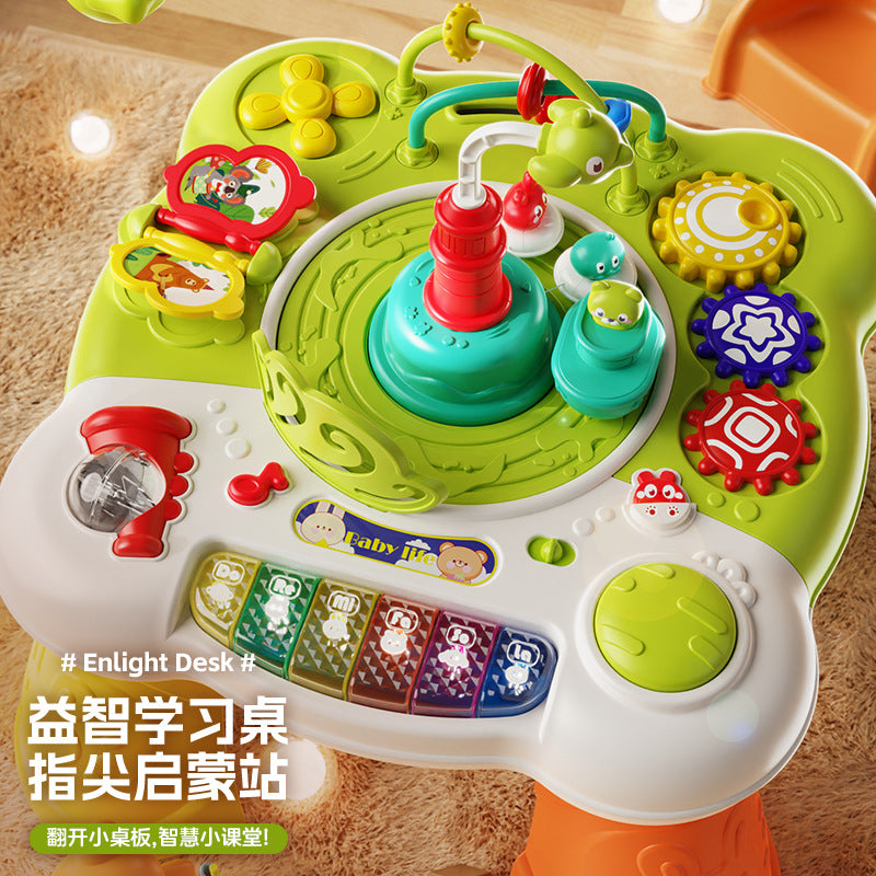 Multi-Functional Educational Learning Game Table for Infants & Toddlers | Brain-Boosting Activity Desk | Early Education Toy Gift for Boys & Girls