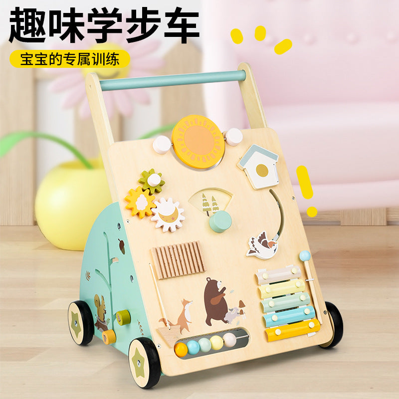 Cross-Border Baby Multifunctional Walker, Push Cart for Toddlers—Anti-Tip Safety Learning Walking Toy for Infants