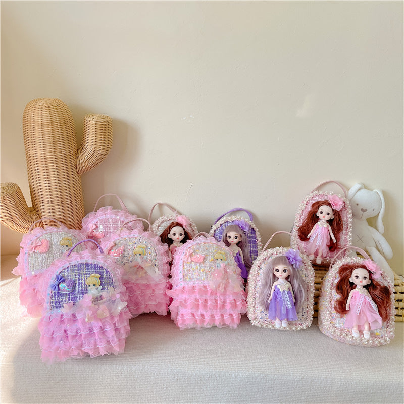 Mini Kids Backpack Cute Princess Coin Purse Accessory Bag 2023 New Travel Little-Chanel Style Backpack Wholesale
