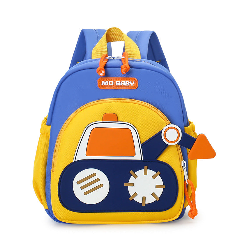 Children's Schoolbags, Kindergarten Babies, 3-5 Year Old Boys' Backpacks, Early Education Class Kidsren's Small Excavator Casual Backpacks