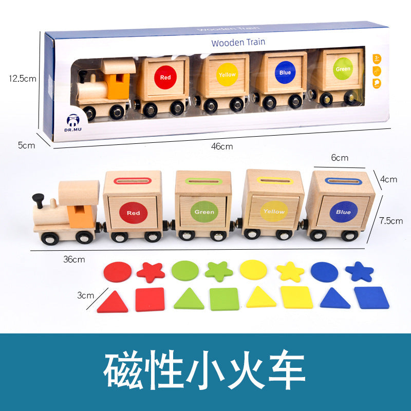 Montessori Early Education Teaching Aids, Kidsren's Educational Toys, Kindergarten Shape and Color Classification Matching Coin Box Gifts