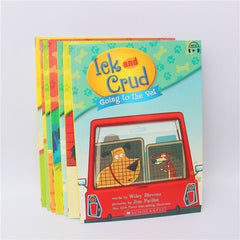 Ick and Crud the Story of Fat Dog and Thin Dog 7 book set of Kidsren's English Story Picture Books Xuele Big Tree Series