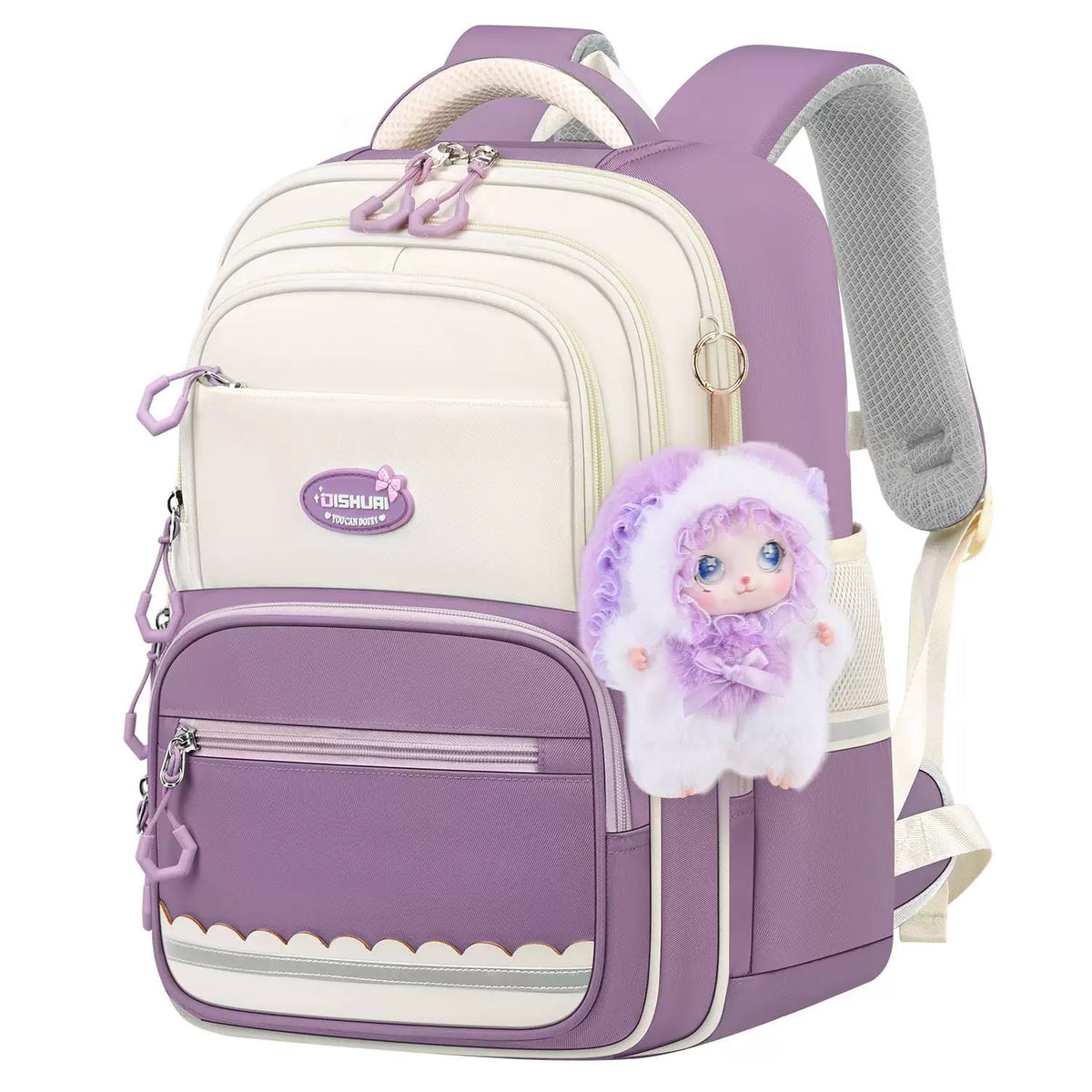 Loli Rabbit Schoolbag for Primary School Girls 2026 New Model for Grades 1, 2, 3 to 6, Lightweight Spine-Protecting and Burden-Reducing for Girls