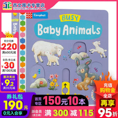 original English version of the Busy Baby Animals series: a board book