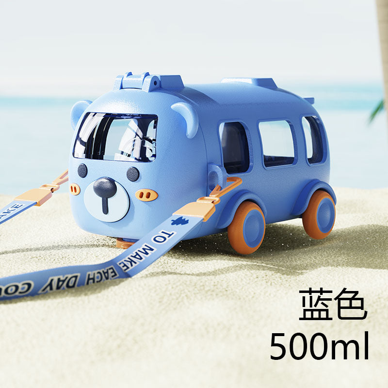 Creative Children's Straw Water Cup from the Factory, High-Quality Outdoor Portable Plastic Cup Made of Tritan Food-Grade Material