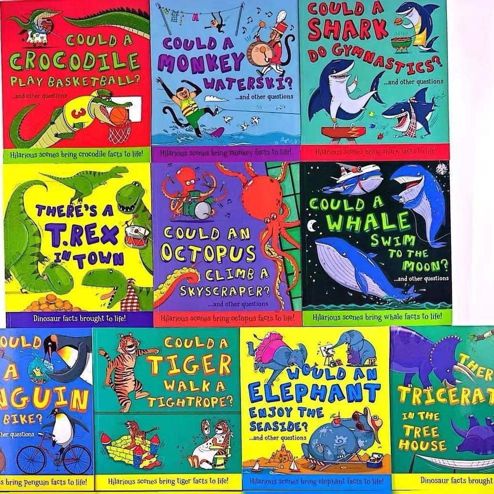 What if an Ocean Could a Shark Do Animal Wonderland 10-Volume Set of English Picture Books