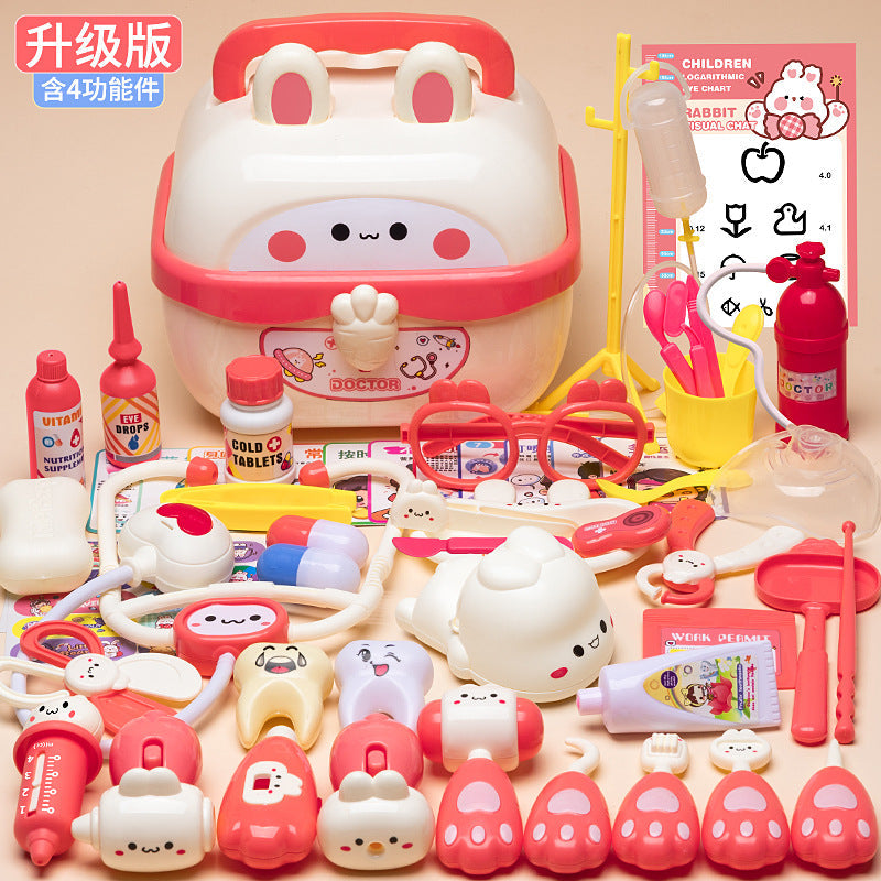 Play Doctor Toy Set for Children, Medical Toys for Girls, Stethoscope, Doctoring, Nurse Role Play, Injection Game