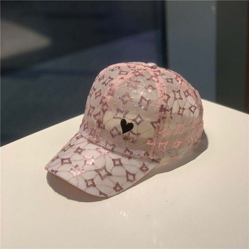 Cross-border Hat Women's New Sunscreen Sun Hat Trendy Baseball Cap Spring and Summer Fashion Sun Rhinestone Cap in stock