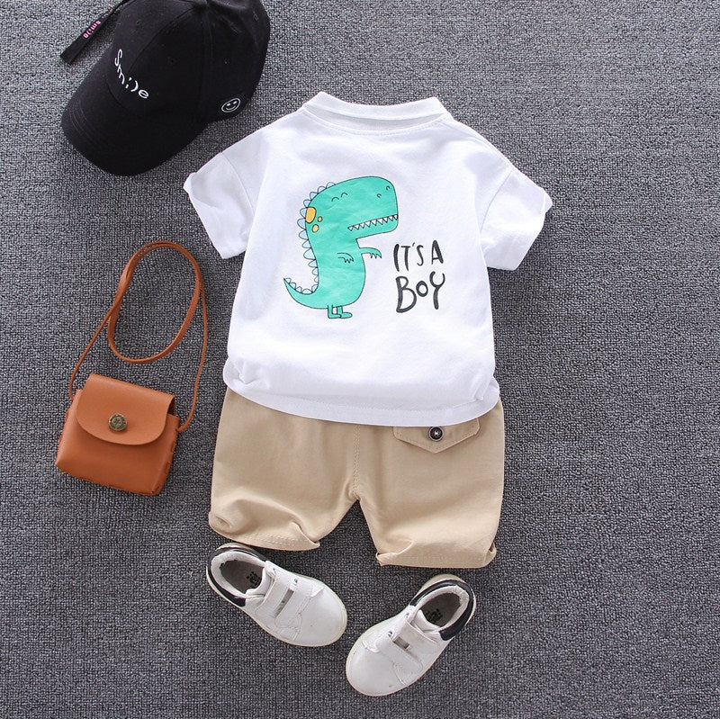 Baby Boys Summer Clothing Set – Cotton Casual Outfit - Boys Summer & Party Dresses - Baby's World (view 25)