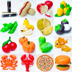 Cross-border children's fruit cutting toy, simulated vegetables that can be peeled and chewed, fruit and vegetable