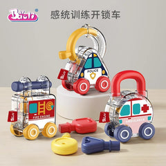 Polaroid Children's Unlock Key Toy Early Education Educational Car Baby Sense Training Unlock Car Kindergarten Teaching Aware