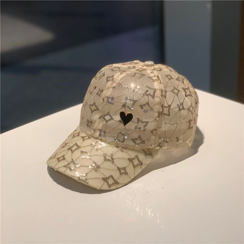 Cross-border Hat Women's New Sunscreen Sun Hat Trendy Baseball Cap Spring and Summer Fashion Sun Rhinestone Cap in stock