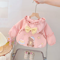 Girls' Coat Spring and Autumn 2026 New Style Baby Children's Hooded Stylish Windbreaker Toddler Autumn Cartoon Top Trendy