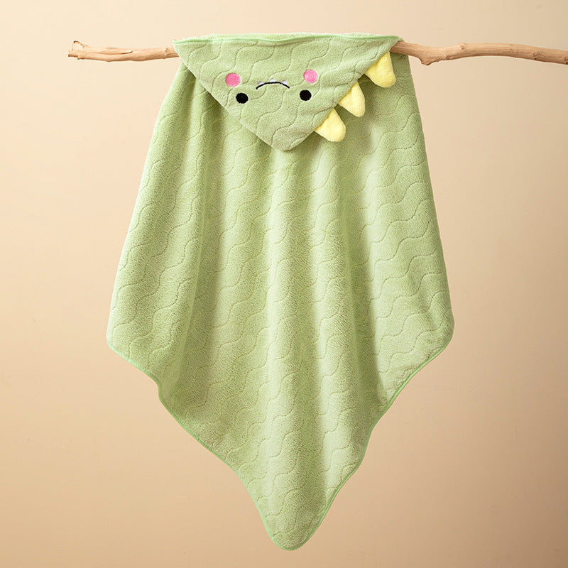 Coral fleece children's cloak bath towel newborn bath towel bath towel cute cartoon cloak bathrobe