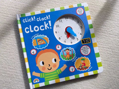 Original English clock book for children, English time cognition board activity book for babies