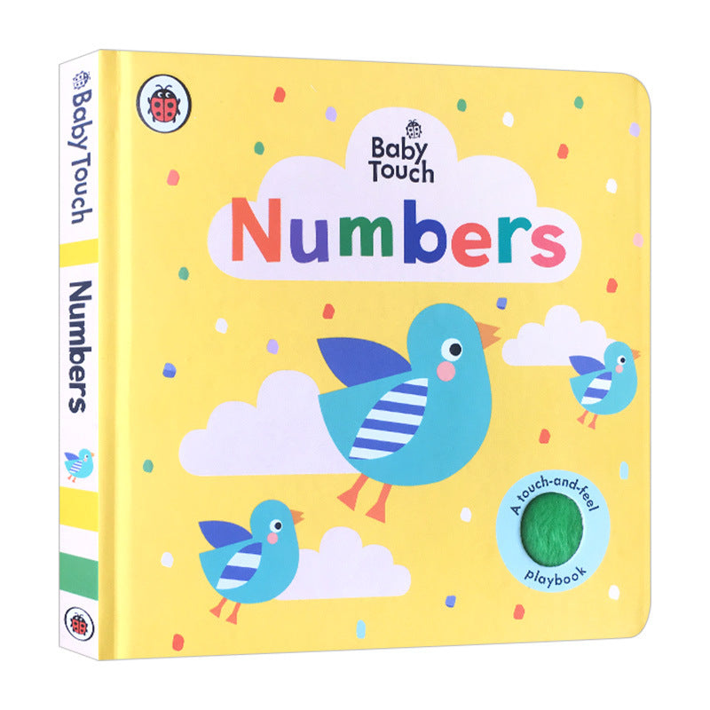 Touch Book Numbers English Original Baby Touch Numbers Baby Large Format Cardboard Touch Book
