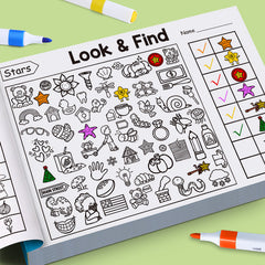 Cross-border Look &amp; Find Fun “Find It!” Game: Color-By-Observation Book for Toddlers to Build Early Attention &amp; Focus