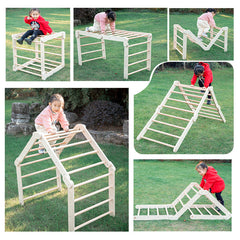 Climbing Rack Combined Sensory Training Equipment Home Children's Indoor A- Frame Folding Slide Triangular Climbing Rock Climbing Rack