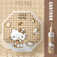 Authentic Sanrio Automatic Umbrella Cute Kt Cat 50% off Sunny or Rainy Dual-Use Sunshade Hellokitty Set