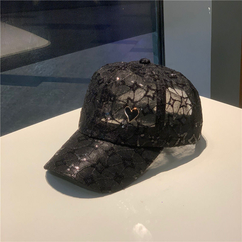 Cross-border Hat Women's New Sunscreen Sun Hat Trendy Baseball Cap Spring and Summer Fashion Sun Rhinestone Cap in stock