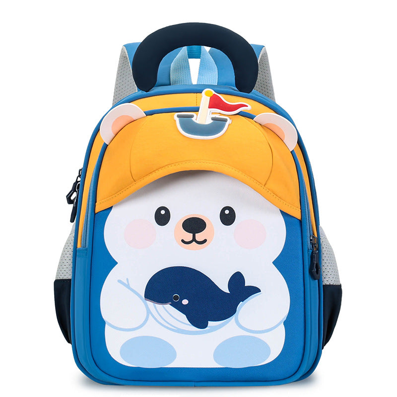 Children's Schoolbags with Cartoon Animals for 3-5 Year Old Babies, School Backpacks for Boys and Girls in Small and Medium Classes, Kindergarten Backpacks