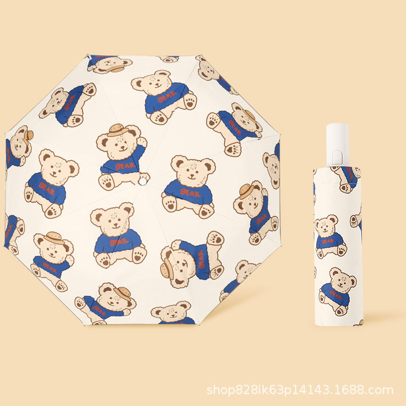 Safety anti-rebound children's umbrella Boys and Girls Primary School students special astronaut rain and rain dual-use automatic umbrella