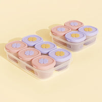 Baby Silicone Food Storage Container, Baby Puree Freezer Box, Meat Puree Freezing Tray, Portion Ice Cube Mold, Independent Storage, Baby Food Freezing Grid