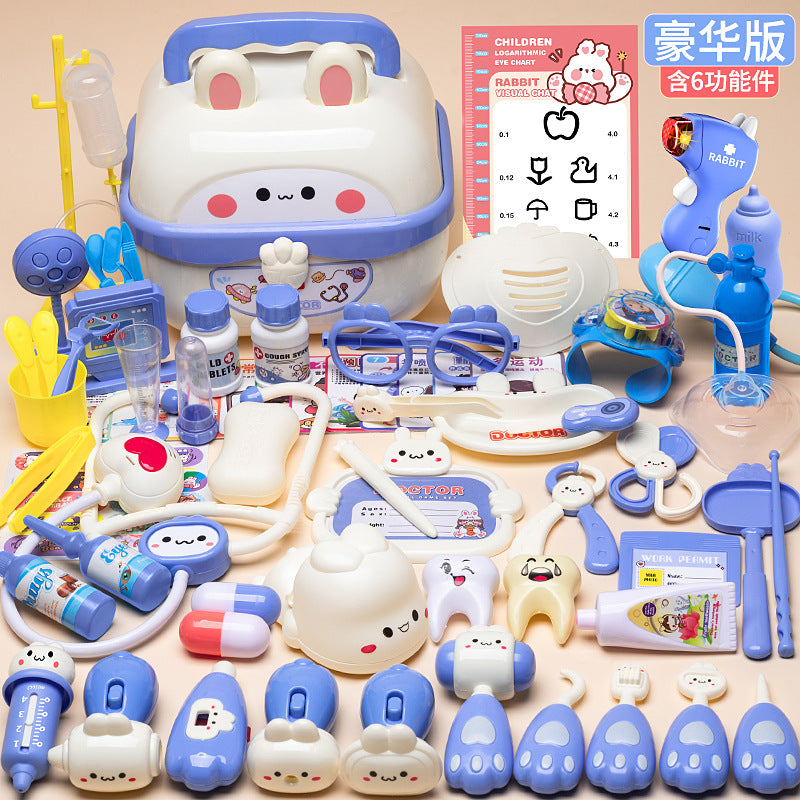 Play Doctor Toy Set for Children, Medical Toys for Girls, Stethoscope, Doctoring, Nurse Role Play, Injection Game