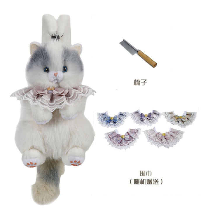 Cat Ragdoll Backpack Douyin Same Style Simulation Doll School Bag Cute Birthday Gift Doll Cat Backpack