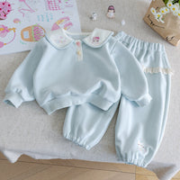 Girls' Outfit 2026 New Style Children's Spring and Autumn Sweatshirt Two-Piece Set for Baby Girls, Stylish Spring and Autumn Clothes for Little Girls