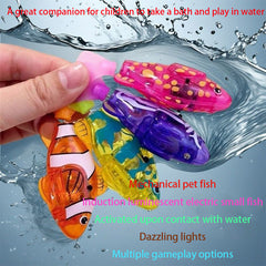 Cross-Border Sensor-Activated Light-Emitting Swinging Electronic Fish Baby Bath Water Toy Fish Automatic Swimming Electric Simulation Fish