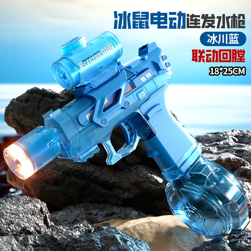 Cross-border electric M416 water gun continuous charging water spray water large capacity men and girls hand-held outdoor summer toys