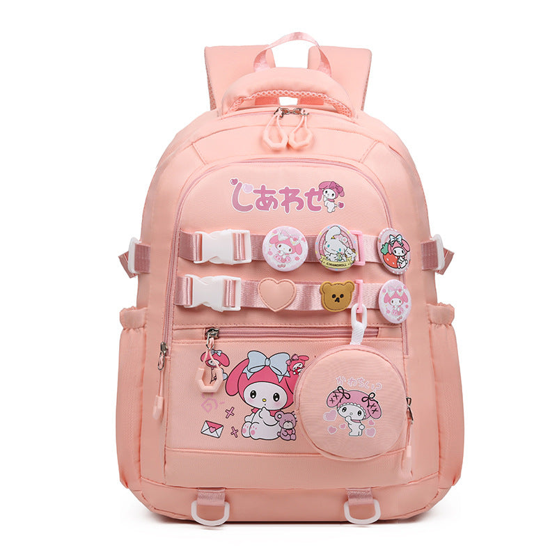 Elementary School Student Schoolbag Second and Third Grade Cartoon Kuromi Children's Backpack Large Capacity Lightweight Girl Travel Backpack