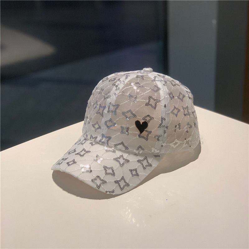 Cross-border Hat Women's New Sunscreen Sun Hat Trendy Baseball Cap Spring and Summer Fashion Sun Rhinestone Cap in stock