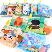 SOURCE manufacturer 4-Page 8-side cross-border baby cloth book tearable early education educational baby cloth book Science and Education toys