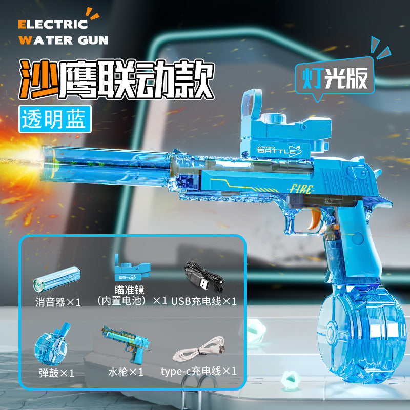 Cross-border electric M416 water gun continuous charging water spray water large capacity men and girls hand-held outdoor summer toys