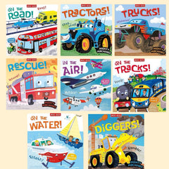 Authentic Miles Kelly Series of 8-Volume Educational Picture Books on Transportation Vehicles, Original English Science Picture Books for Kidsren